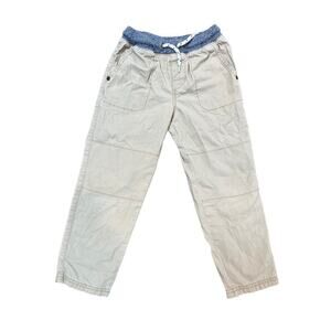 Carter's Boys 5T Khaki Drawstring pull on pants. Casual/School. Pockets. Toddler